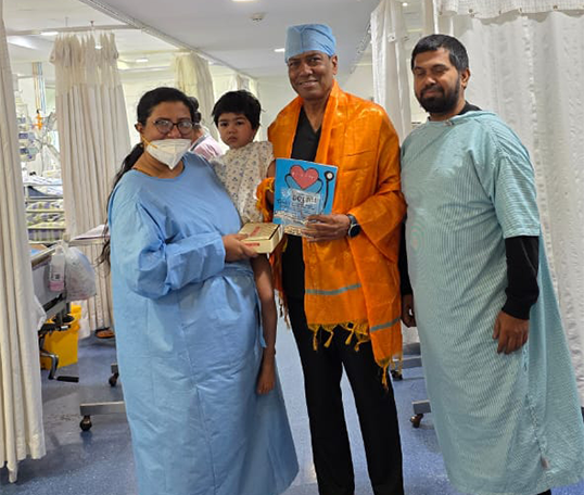 Grateful mother – Hafsa Mirza's family
