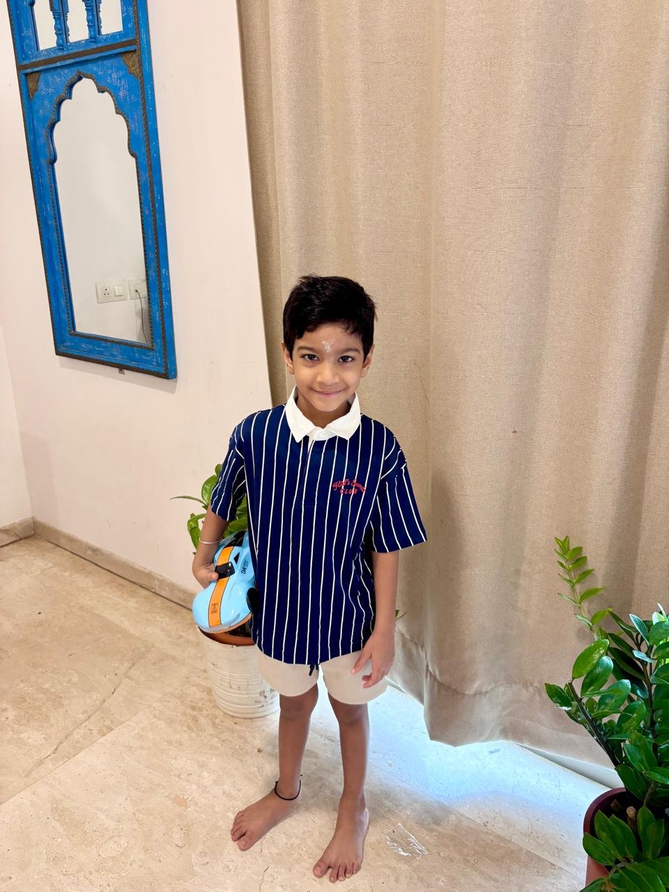 Vedh celebrating his 7th birthday